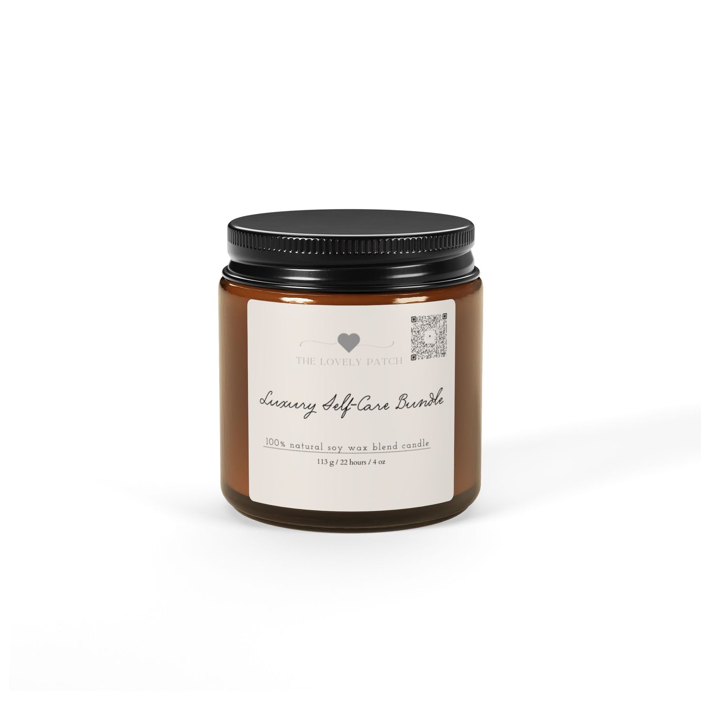 Self-Love positive Affirmation Candle Bundle, Amber Jar, 4 oz